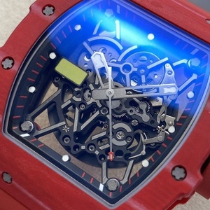 Reloj Mecánico Automático para Hombre 2026, Diseño de Moda, Fibra de Carbono Roja 35-02, Esfera de <span class=keywords><strong>Zafiro</strong></span> de Alta Calidad, Diseño Esqueleto - Product Image 3