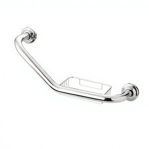 Wall-Mounted Stainless Steel Grab Bar Polished Chrome Anti-Slip Bathroom Handrail Minimalist Design Durable Straight Rail - Product Image 5