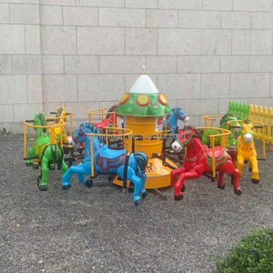 Giostra a <span class=keywords><strong>Cavallo</strong></span> in Plastica per Esterni <span class=keywords><strong>con</strong></span> Velocità Regolabile, Capacità 8 Giocatori, per Centri Commerciali e Parchi Divertimento - Product Image 1