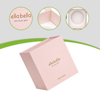 Coffret Cadeau Masque Capillaire Rose Pâle Haut de Gamme en Carton Rigide Personnalisé avec Fermeture Magnétique, Doublure Éponge et QR Code Intégré Écologique