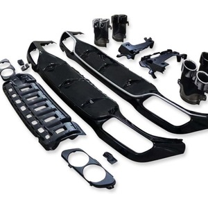 Mercedes-Benz E-Class W213 Rear Diffuser Exhaust Tip 50mm Stainless Steel Tailpipe Modification Kit - Product Image 2