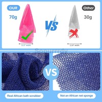 Éponge de douche en nylon avec logo personnalisé - Exfoliante, durable, séchage rapide, nettoyage en profondeur, hypoallergénique, réutilisable