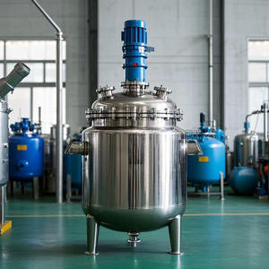 Ligne de production de résine d'urée réacteur à réservoir agité continu réacteur homogénéisateur sous vide de 700 litres pour adhésif Pu - Product Image 6