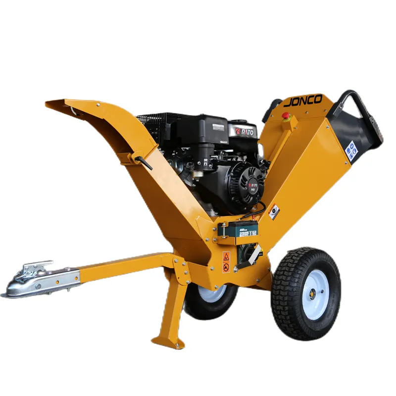 JONCO Agri Máquinas a gasolina Mini triturador de madeira para jardim ATV rebocável com caminhão importador Tailândia
