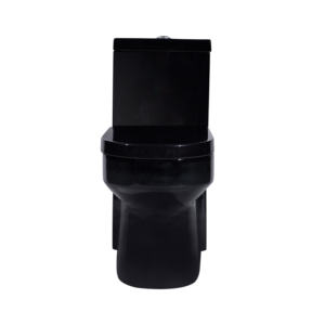 Kit de cerámica más vendido, juego de inodoro y <span class=keywords><strong>fregadero</strong></span> alargado para adultos, inodoro de una pieza de lavado de baño negro combinado para el mercado americano - Product Image 4