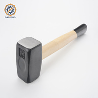Marteau de démolition 2LB/4LB/6LB avec manche en bois, tête en acier forgé pour la maçonnerie et la démolition