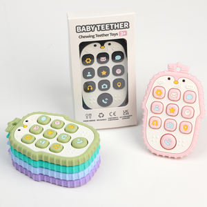 Jouets à bulles Pop Fidget en forme de pingouin jouets de <span class=keywords><strong>dentition</strong></span> pour bébé anneau de <span class=keywords><strong>dentition</strong></span> télécommandé avec réfrigérateur Pop pour bébés de 0 à 6 mois - Product Image 3