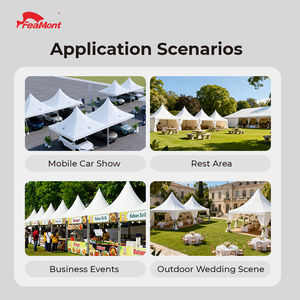 Tente de pagode FEAMONT portable et facile à assembler pour le commerce de détail éphémère, les jardins <span class=keywords><strong>zen</strong></span> et les espaces de méditation - Product Image 3