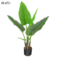 OH ARTS Arbre Bonsaï Artificiel Réaliste de 120 cm avec Feuillage en Soie et PE - Durable, Écologique, Haute Qualité