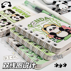 Panda A7 Spiral Notebook Cute Cartoon Design Portable For Students Creative Trends - Product Image 1