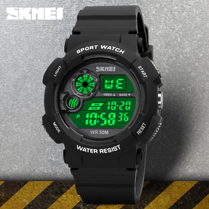 Skmei Sport Watch Digital Men's Waterproof 50M <b>Led</b> Light Alarm <b>Clock</b> Plastic Strap Outdoor Sports Watch - Product Image 1