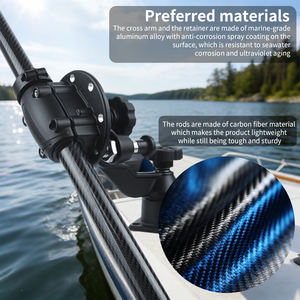 Soporte de Transductor para Buscador de Peces Marino de Alta Resistencia VINmounts, Color Negro, con Brazo Horizontal y Poste de Fibra de Carbono de 32 mm, VIN-TYQ-004-ZJ - Product Image 6