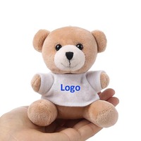 Porte-clés animal en peluche, personnalisé, 1 pièce, peluche, cadeau, populaire, bon marché