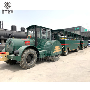 Grandi Treni Turistici Diesel Senza Binari per Parchi Divertimento, Giri in Treno Divertenti - Product Image 2