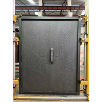 Puerta de Aluminio Fundido a Medida, Minimalista e Impermeable, para Exteriores Residenciales, Aluminio Anodizado, Cerradura Inteligente Contemporánea