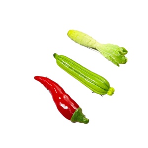 Barrettes créatives pour filles, pinces à cheveux en forme de légumes de dessin animé, barrettes <span class=keywords><strong>alligator</strong></span>, jolies pinces à motifs maïs, radis, aubergine pour enfants - Product Image 5