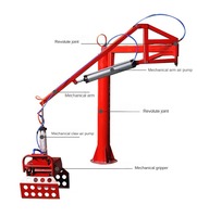 Nouveau bras manipulateur mobile pneumatique pour la palettisation de ciment et d'engrais, chargeur mobile monté sur véhicule