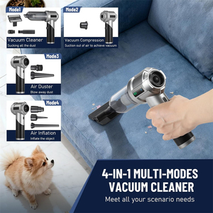 Souffleur d'air sans fil multifonction 16000Pa Puissance d'aspiration puissante <span class=keywords><strong>Aspirateur</strong></span> portable sans fil <span class=keywords><strong>à</strong></span> <span class=keywords><strong>main</strong></span> pour la maison et la voiture Matériel ABS - Product Image 2