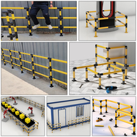 Système de barrières de sécurité amovibles pour entrepôts, barrières de protection modulaires à boulons