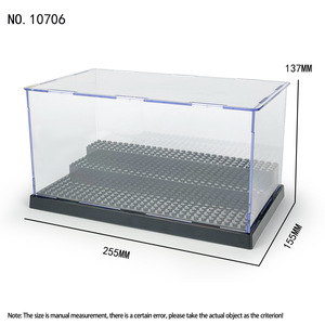 BLOCKMOC Transparent Plastic Dustproof Showcase <b>Model</b> 10706 Storage Box <b>Building</b> Blocks Display Case Ages 6+ ASTM Certified - Product Image 5