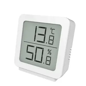 Manufacturer portable temperature and humidity meter white simple temperature and humidity count