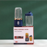 Cross-border nieuwe dubbele beker plastic elektrische draagbare oplaadbare mini multifunctionele fruitpers huishoudelijk