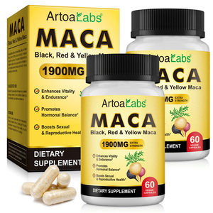 Suppléments d'extrait de racine de Maca sauvage noir rouge <span class=keywords><strong>jaune</strong></span> pour Maca Plus Capsules poudre vitamine stimule la santé reproductive pour les hommes - Product Image 1