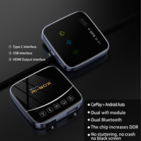 Adaptador Fuallwin CarPlay AI Box con Android Auto, Wi-Fi de Doble Banda, Bluetooth y USB para YouTube, Netflix e IPTV