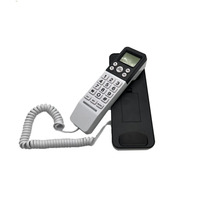 Téléphone fixe analogique avec écran LCD CID Téléphone filaire pour la maison, le bureau et l'hôtel