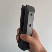 Support de fixation carré pour poteau de balcon, pour verre latéral, compatible avec poteau de clôture ou garde-corps