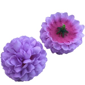 Têtes de fleurs de chrysanthème artificielles Jingyuan en polyester pour décorations de mariage DIY - Product Image 5