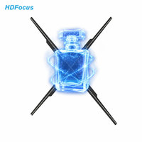 Ventilateur holographique 3D de 65 cm, visible en plein soleil, 5000 nits, projecteur médical, application WiFi, audio Bluetooth, Cloud, intérieur/extérieur