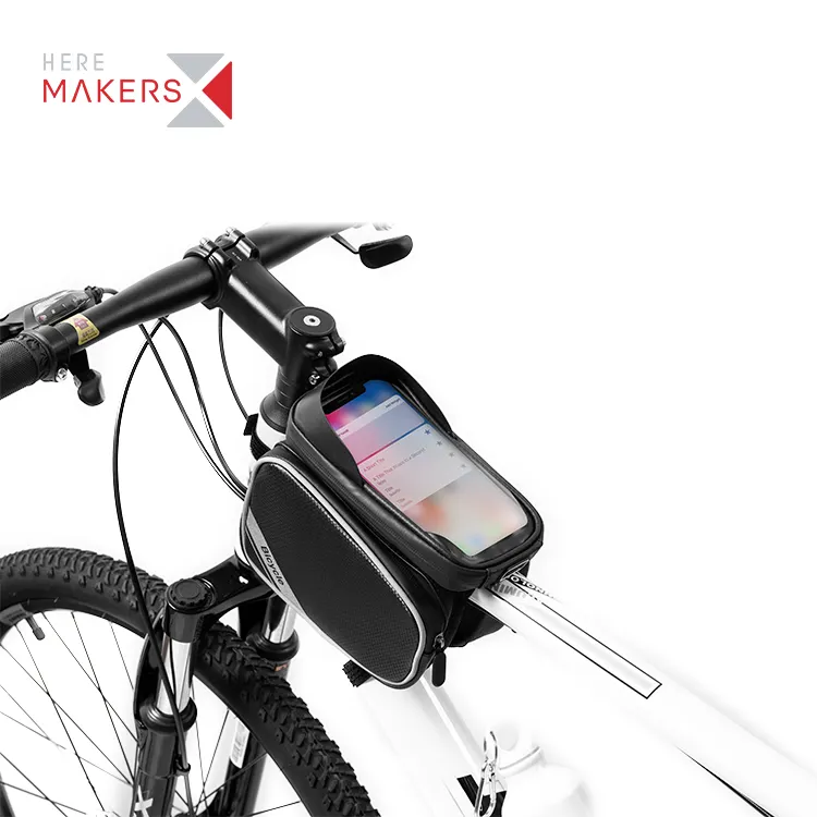 Factory Custom Hot Sale waterproof cycling front tube frame bag bike GPS phone bag bicycle bags boxes