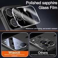 Protecteur d'objectif de caméra 3D HD anti-rayures Protecteur d'appareil photo de téléphone portable en verre trempé pour IPhone 13 14 15 16E 16 17 Pro Max Air