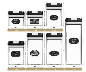 Embody Detachable Eco-Friendly PP+Silicone Airtight Freezer Pet Food & <b>Water</b> Storage <b>Container</b> Set 24-Piece - Product Image 3