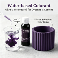 TIMESRUI Pigment liquide à base d'eau haute concentration, 30 couleurs, non toxique, pour la coloration de la résine aqueuse et du gypse (Jesmonite)
