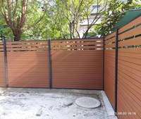 Clôture en bois composite étanche pour terrasse de villa 1,8m x 1,8m avec panneaux emboîtables et guide d'installation (portails et clôtures inclus)