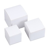Boîtes pliantes carrées en carton noir et blanc ZY-01, impression offset laminée pour cosmétiques, cils, soins de la peau, huiles essentielles