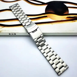 <span class=keywords><strong>Bracelet</strong></span> de montre en acier inoxydable massif 20mm 22mm 24mm PVD noir <span class=keywords><strong>Bracelet</strong></span> en métal pour hommes avec <span class=keywords><strong>boucle</strong></span> déployante pour montre de plongée - Product Image 5