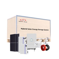 Vente en gros 5KW Système hybride 505W Système solaire PV hybride Trina Panneau solaire deye Onduleur Batterie pour système à usage domestique