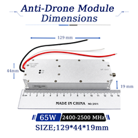 Amplificateur RF GaN personnalisable 65W 2400-2500MHz, module Lora, module anti-drone RF, VCO intégré