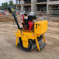 Rouleau compresseur monocylindre autoporté 310 kg le plus vendu pour l'entretien routier municipal