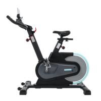 Bicicleta de Spinning con Resistencia Magnética, Volante de Inercia de 6 kg (Opción de 10 kg), Pantalla LED, Transmisión por Correa Silenciosa, Estructura de Tubo de Acero y ABS, Ajustable