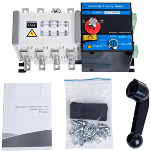ATS tự động và bằng tay chuyển đổi năng lượng kép chuyển đổi cho Máy phát điện 4P hiện tại 100A CB loại - Product Image 6