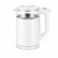 Bouilloire électrique en verre 1,6-2,0 L 1500 W 220 V avec arrêt automatique pour le chauffage de l'eau chaude