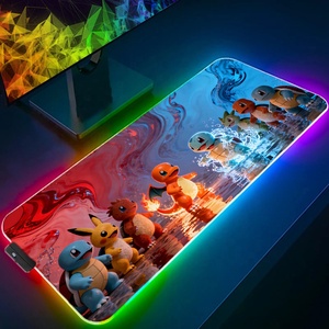 Tapis de souris rétroéclairé RGB, tapis de souris pour ordinateur portable, <span class=keywords><strong>clavier</strong></span>, tapis de souris pour PC, tapis de bureau pour jeux, dérivés d'anime - Product Image 5