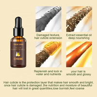 Huile Capillaire Naturelle Pure Chebe à Succès pour la Croissance des Cheveux, à l'Huile d'Argan, pour Cheveux Secs, Bouclés et Abîmés, Végane, Nourrissante, Réparatrice, Protection de la Couleur, Anti-Chute