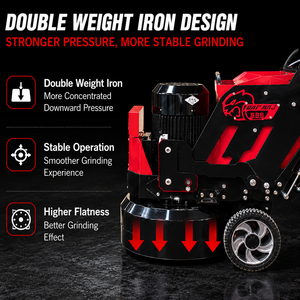Lucidatrice <span class=keywords><strong>per</strong></span> Pavimenti LJ568 a 9 Teste con Supporto OEM, 7.5KW, Levigatrice a Secco e Umido da 550mm <span class=keywords><strong>per</strong></span> Lavori su Pavimenti in <span class=keywords><strong>Cemento</strong></span> ed Epossidici - Product Image 4