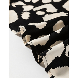 Dear-Lover Western Ropa Mujer Estampado de leopardo Cuello en U Sin mangas Cintura alta Tanque Mini vestido - Product Image 4