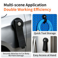 Aimant recouvert de caoutchouc D43mm D66mm, support magnétique pour outils, idéal pour ranger les cordes dans les remorques de camping-cars